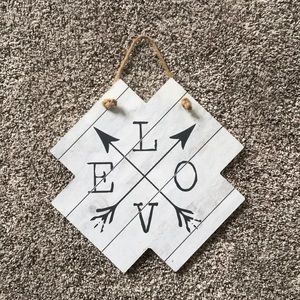 “Love” Home decor sign